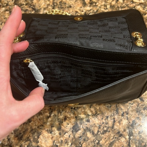 Michael Kors black leather gold chain purse - Picture 5 of 12
